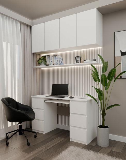 PC stolík Kwazulu 1 (biela matná)