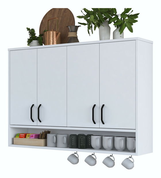 Kuchynská horná skrinka Jeano (biela)