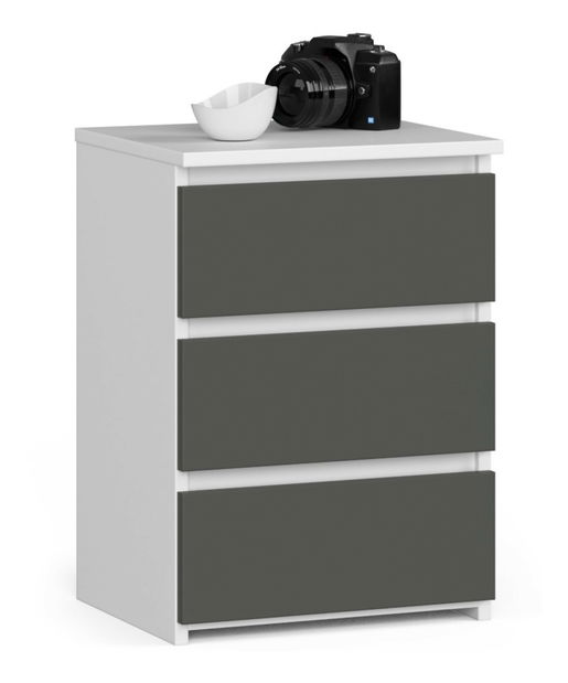 Komoda Cipriano (biela + sivá)