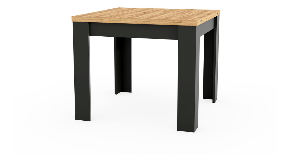 Jedálenský stôl Vortex (dub + čierna) (pre 4-8 osôb)