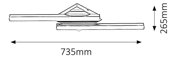 Fürdőszoba világítás Antonia 5895 (króm)