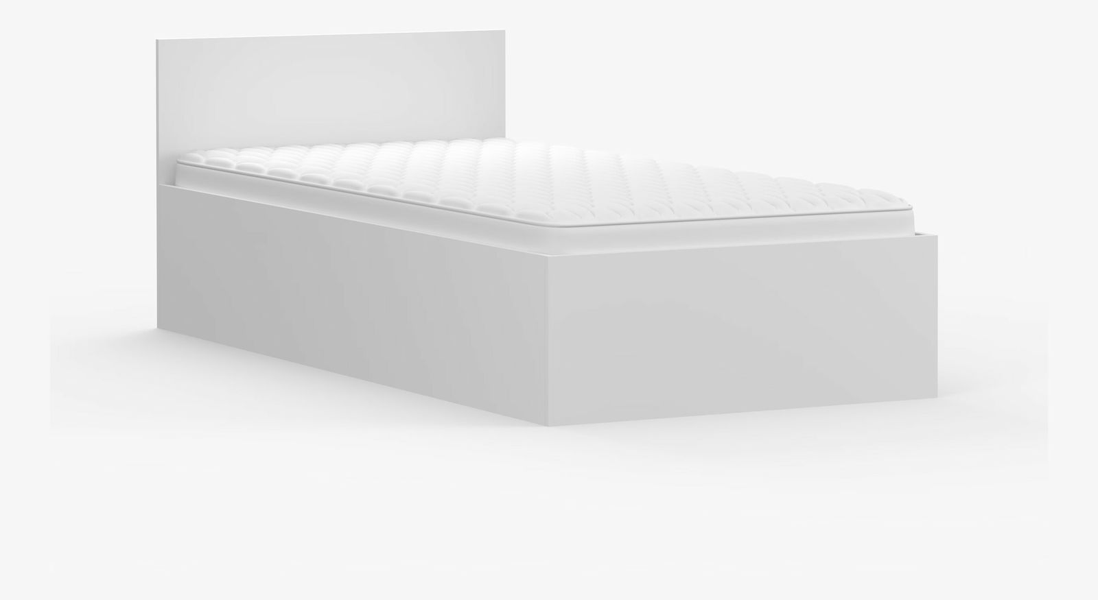 Jednolôžková posteľ 90 cm Oleg I (biela) (s úl. priestorom)