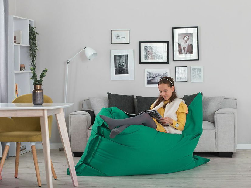 Babzsák huzat 140 x 180 cm Fiamma (smaragd)