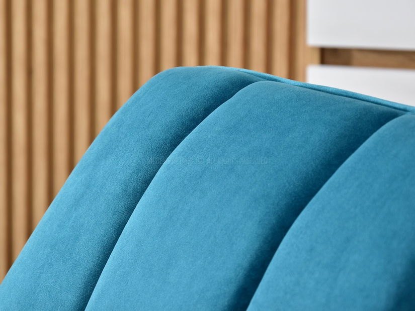 Fotoliu Bertie (turcoaz + fag negru)