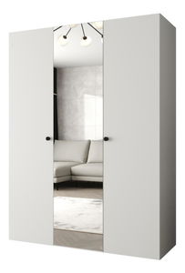 Dulap de haine 150 cm Parna 2 (alb + Negru)