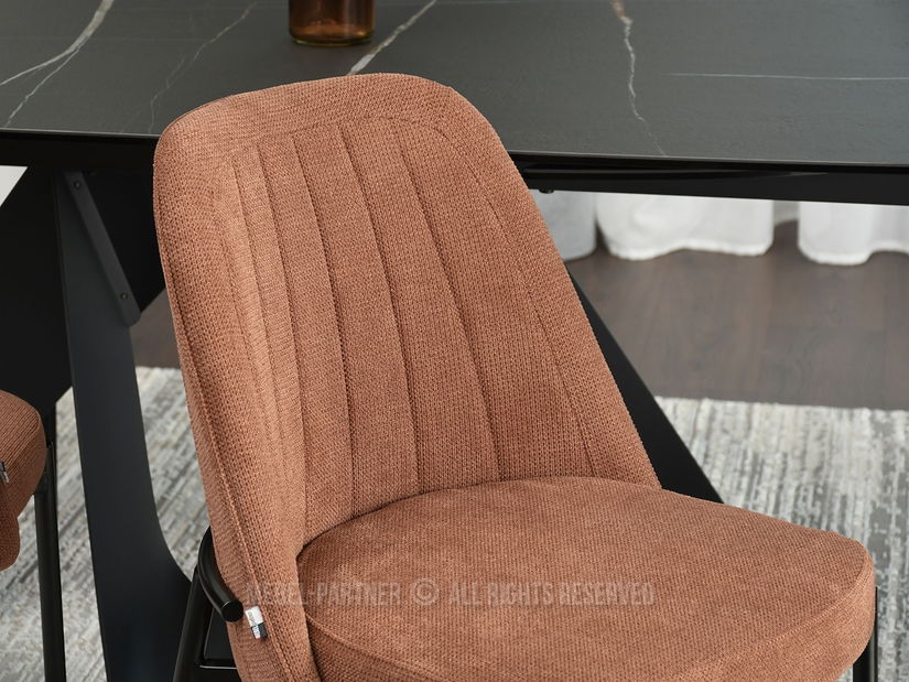 Stolička Ella (medená + čierna)