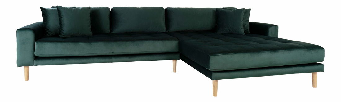 Rohová sedacia súprava (P) Lvaveriaora (zelená)