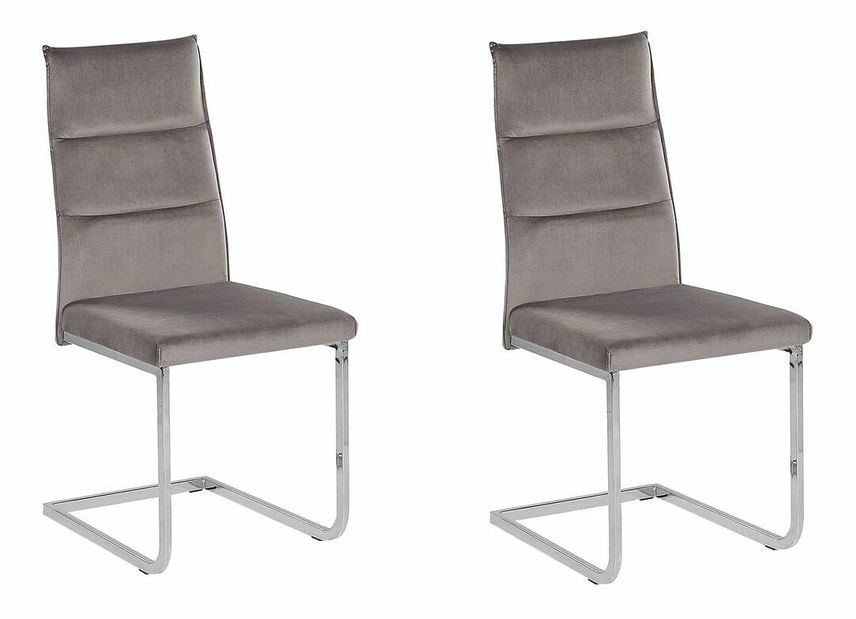 Set 2 ks. jedálenských stoličiek REDFORD (sivá)
