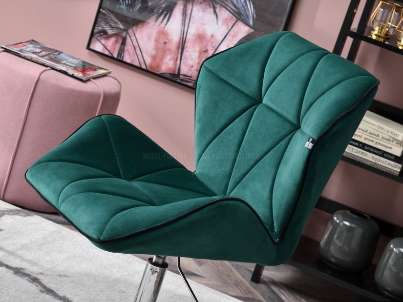 Fotoliu Velma S (verde + negru)