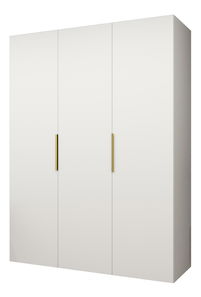 Dulap de haine 150 cm Mirabella 1 (alb + Auriu)