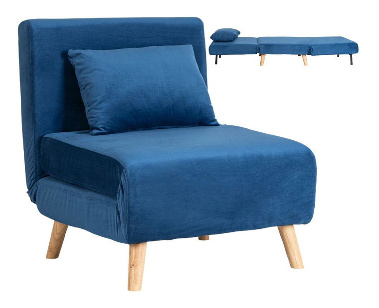 Fotoliu extensibil Motecacleta 1 (albastru marin) 