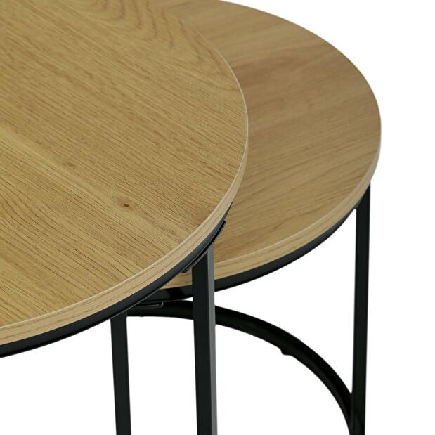 Set 2 măsuțe de cafea Conmovedor (stejar sălbatic)