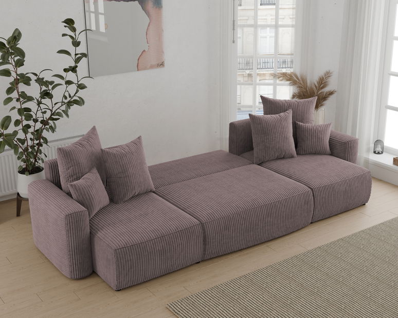 Kutna garnitura Denia U (tamnosmeđa)