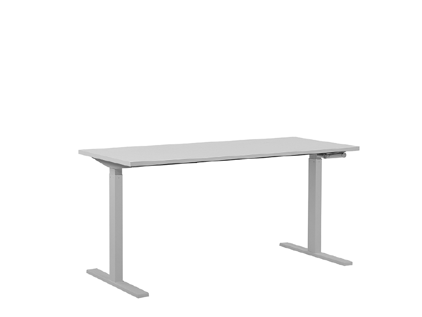 Íróasztal Upgo (fehér) (manuálisan beállítható)