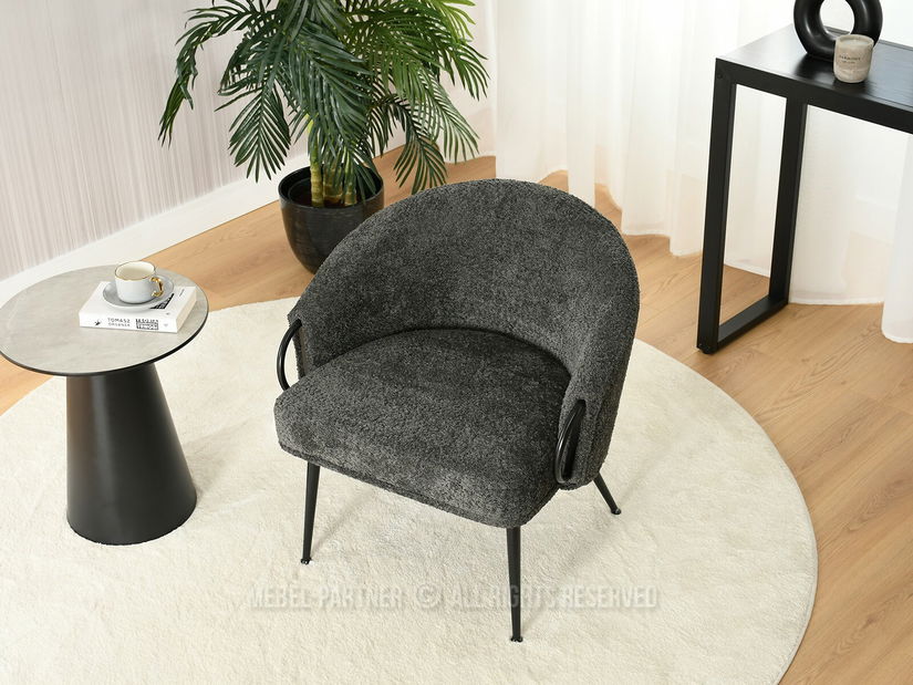 Fotelja Carma F (grafit + crna)