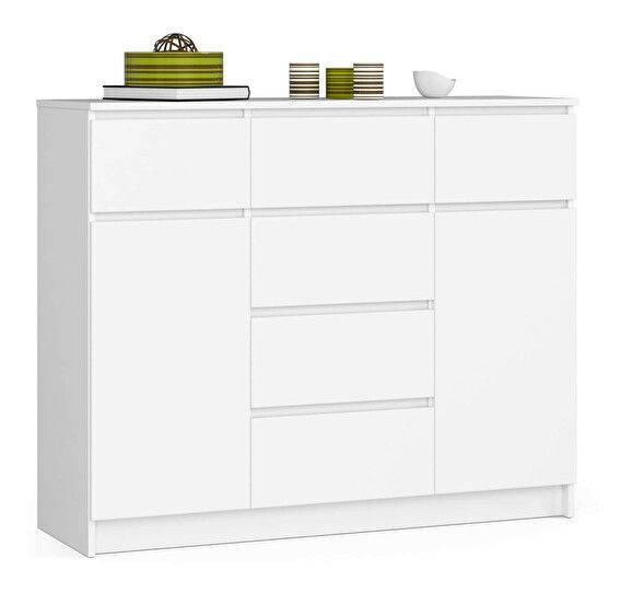 Komód Kraft 2D 6SZ (fehér)
