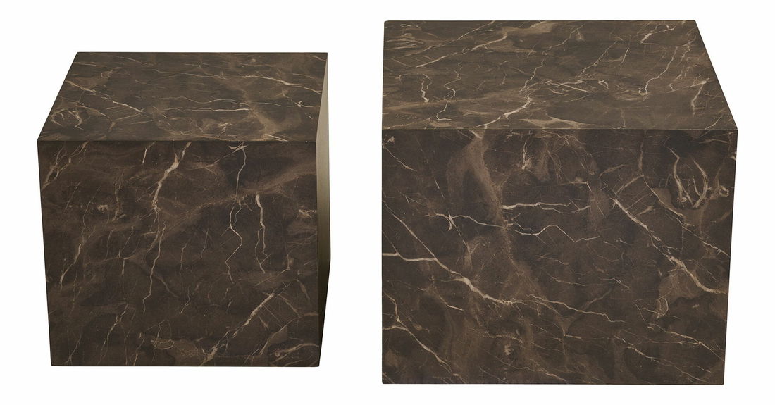 Set 2 ks konferencných stolíkov Pesalia 1 (hnedá)