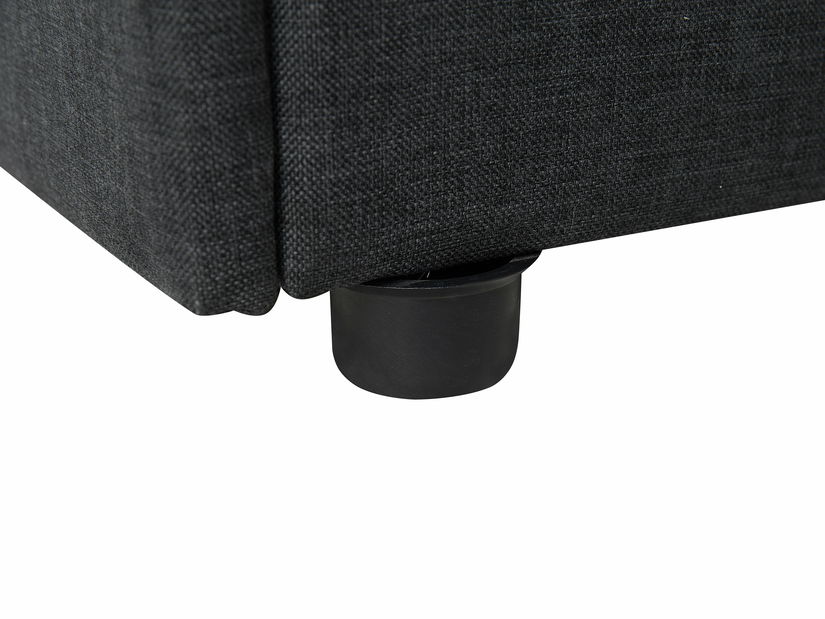 Franciaágy 180 cm MALI (ágyráccsal és tárolóhellyel) (szürke)