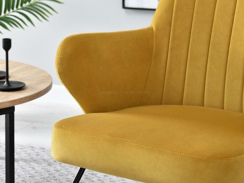 Fotel Florida (mustár + fekete)