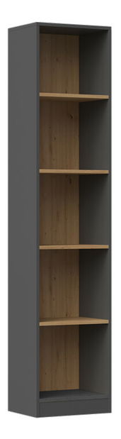 Regál Refarencios 5 (antracit + dub artisan)