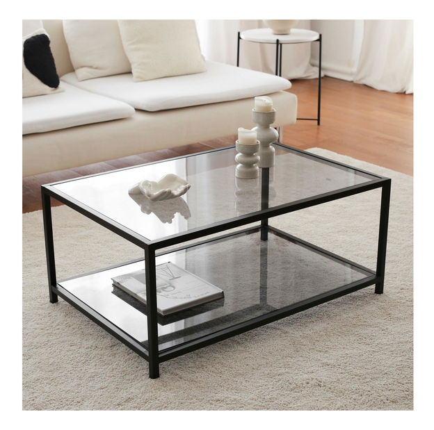 Konferenčný stolík Astidas (sivá + čierna)