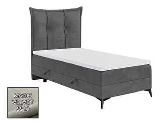 Egyszemélyes ágy Boxspring 80 cm Foxtrot (világos bézs) (matraccal és tárolóhellyel) *kiárusítás