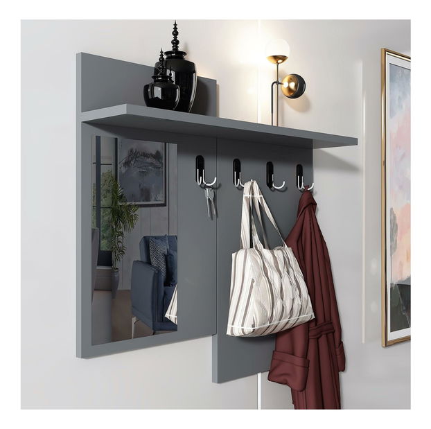 Mobilier Hol Tideno (antracit + auriu) 