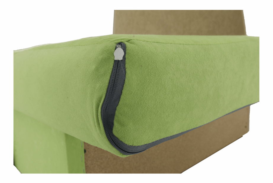 Detská sedačka Kubošik zelená + béžová (P)