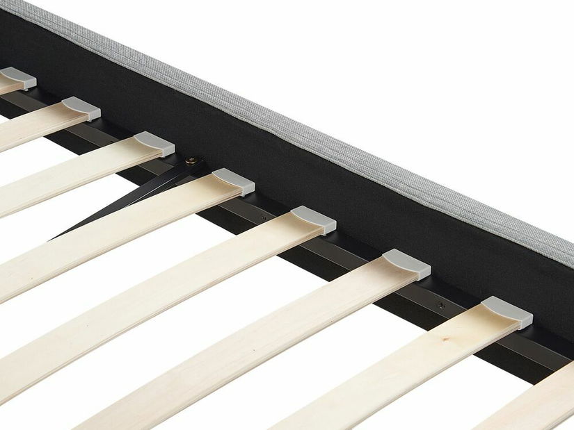 Manželská posteľ 160 cm FUTTI (s roštom) (sivá)