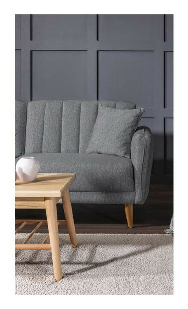 Set canapele/fotolii 3+1 Acanti (Gri închis)