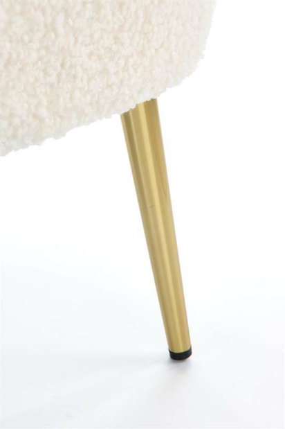 Fotoliu relax Goldie (Crem + Auriu)