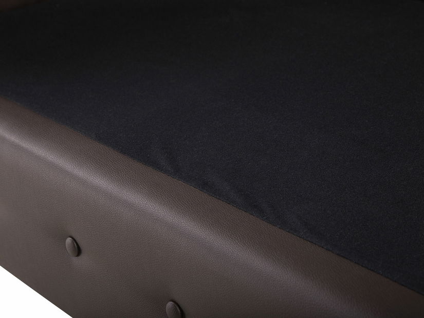 Háromszemélyes kanapé Chichester (szintetikus bőr) (sötétbarna) *kiárusítás