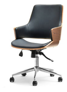 Stolička Oscaro (orech tmavý + chrómová)