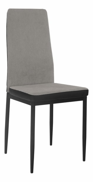 Jedálenská stolička Enrico (svetlosivá + čierna)
