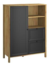 Raft Bruselas (stejar craft auriu + negru)