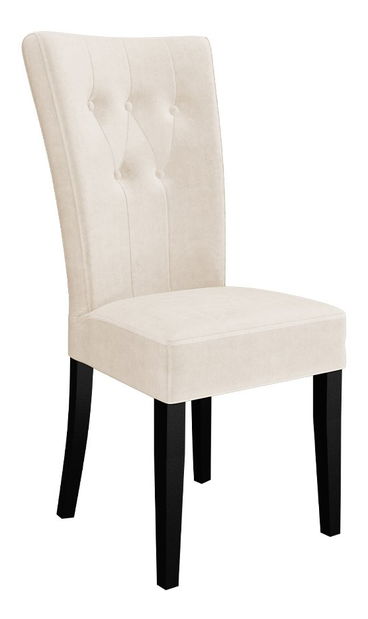 Scaun de sufragerie Simon (Negru + crem)