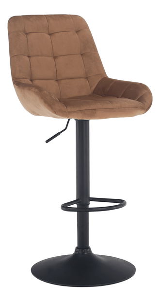 Barová stolička Chelsey (hnedá + čierna)