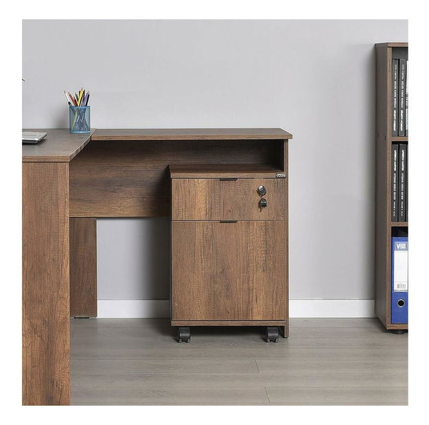 Dulap cu roți Putesu (Nuc oslo) 