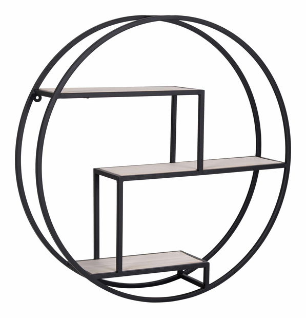 Polička Rinora (čierna + prírodná)