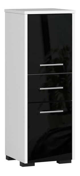 Kúpeľňová skrinka Farid TYP6 (čierny lesk) *bazár