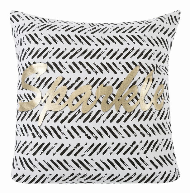 Pernă decorativă 40X40 cm Olly (alb + auriu) (1 buc)