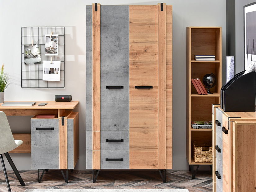 Set za dnevni boravak Subrayado 01 (hrast + crna)