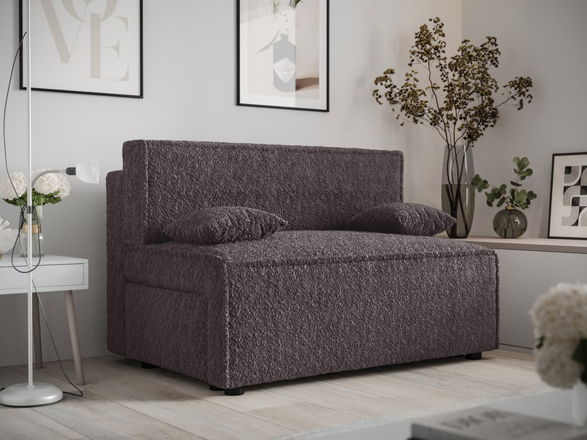 Pohovka dvojsedačka Mirage (hnedá)