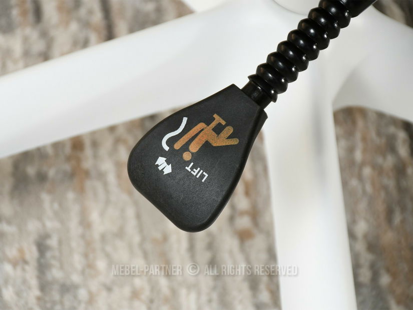 Fotoliu de birou Derenis (gri + alb)