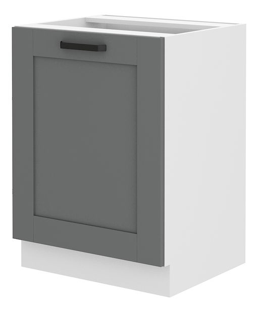 Alsó konyhaszekrény Lucid 60 D 1F BB (dustgrey + fehér)