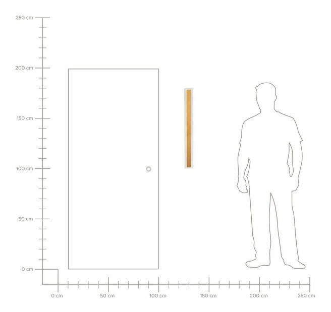 Nástenné svietidlo vonkajšie 80 cm Rashad (zlatá) 