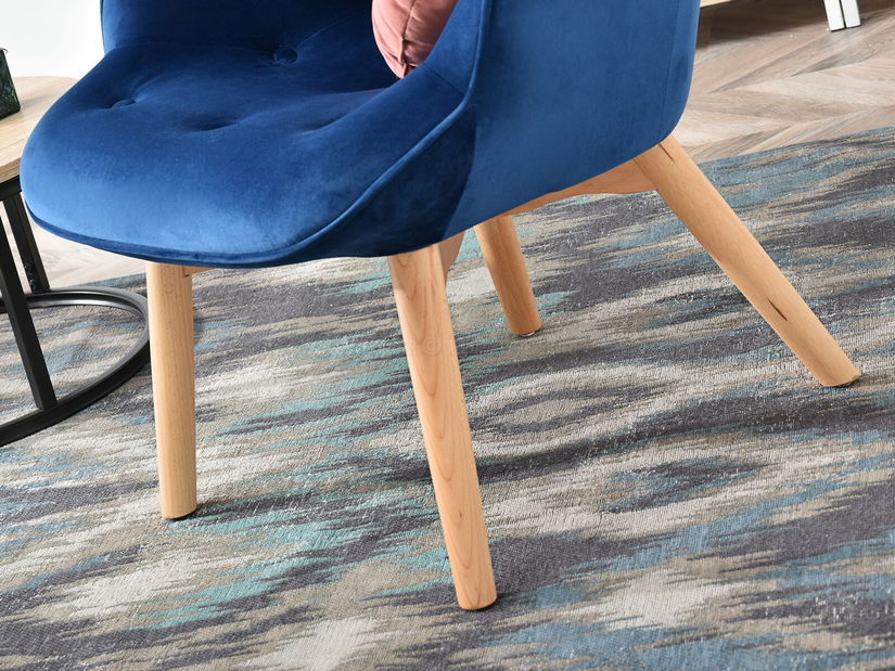 Fotel Nutri (tengerkék + bükk)