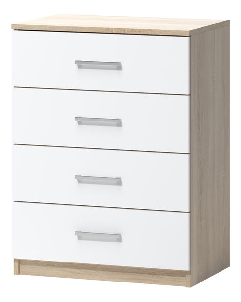 Comodă Arte 1 (Stejar sonoma + Alb)