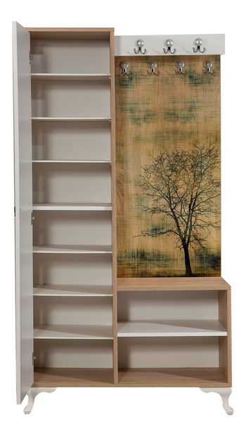 Predsieňová stena Iris 729 (dub sonoma) (so zrkadlom)