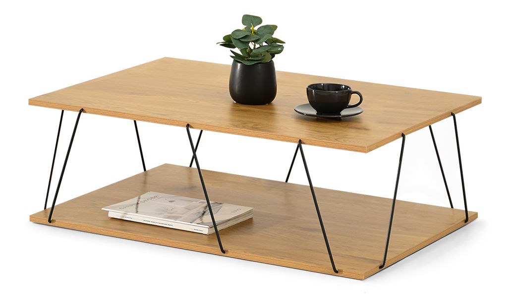 Konferenčný stolík Haika (dub + čierna)